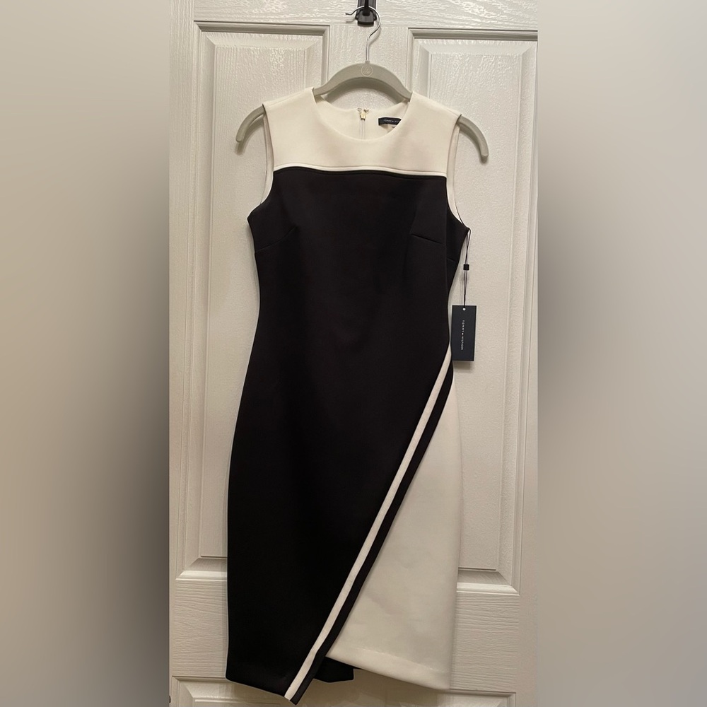 Beautiful Tommy Hilfiger Black and White Dress. NWT. Size 2. No flaws.